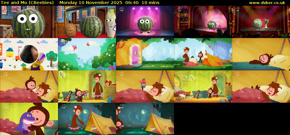 Tee and Mo (CBeebies) Monday 10 November 2025 06:40 - 06:50