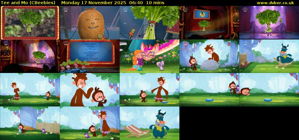 Tee and Mo (CBeebies) Monday 17 November 2025 06:40 - 06:50