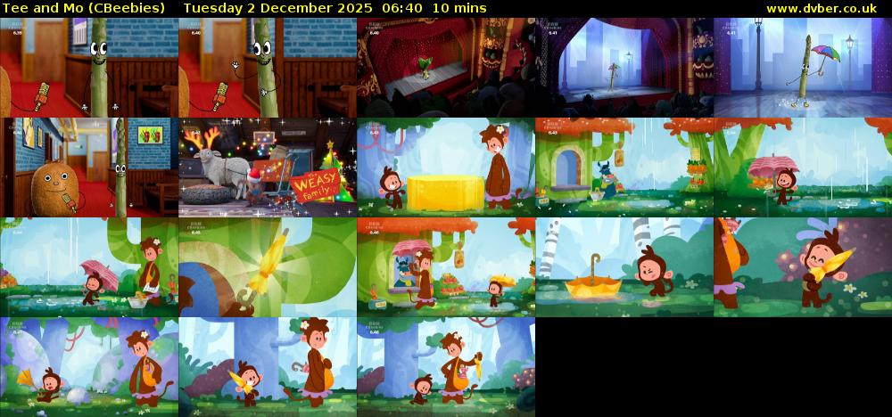 Tee and Mo (CBeebies) Tuesday 2 December 2025 06:40 - 06:50