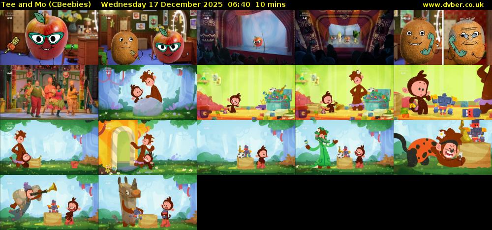 Tee and Mo (CBeebies) Wednesday 17 December 2025 06:40 - 06:50