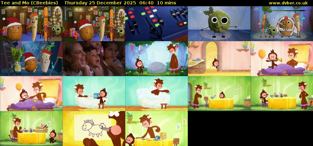 Tee and Mo (CBeebies) Thursday 25 December 2025 06:40 - 06:50