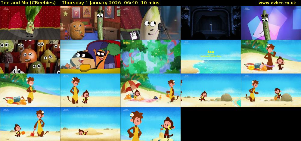 Tee and Mo (CBeebies) Thursday 1 January 2026 06:40 - 06:50