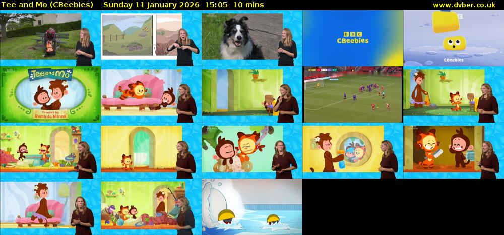 Tee and Mo (CBeebies) Sunday 11 January 2026 15:05 - 15:15