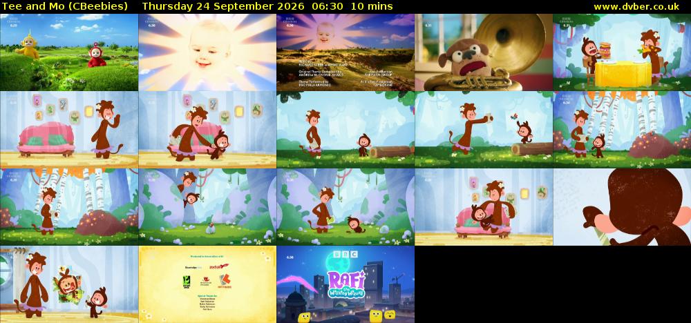 Tee and Mo (CBeebies) Thursday 24 September 2026 06:30 - 06:40