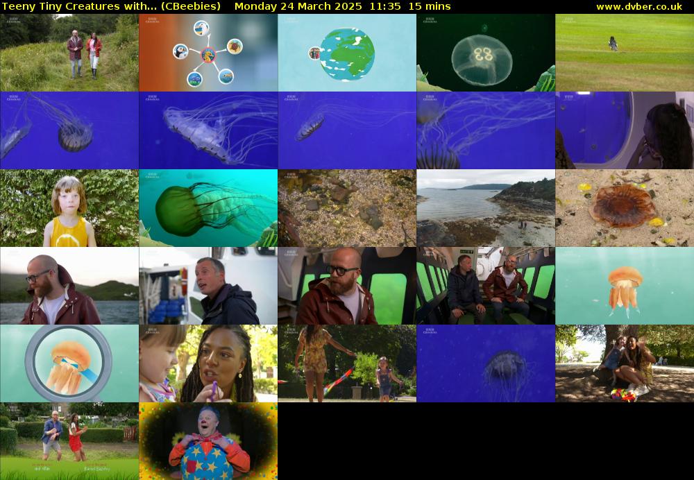 Teeny Tiny Creatures with... (CBeebies) Monday 24 March 2025 11:35 - 11:50