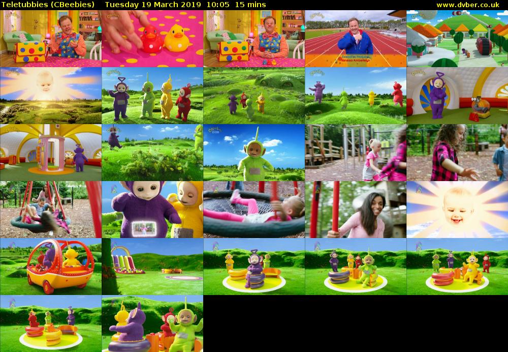 Teletubbies (CBeebies) Tuesday 19 March 2019 10:05 - 10:20