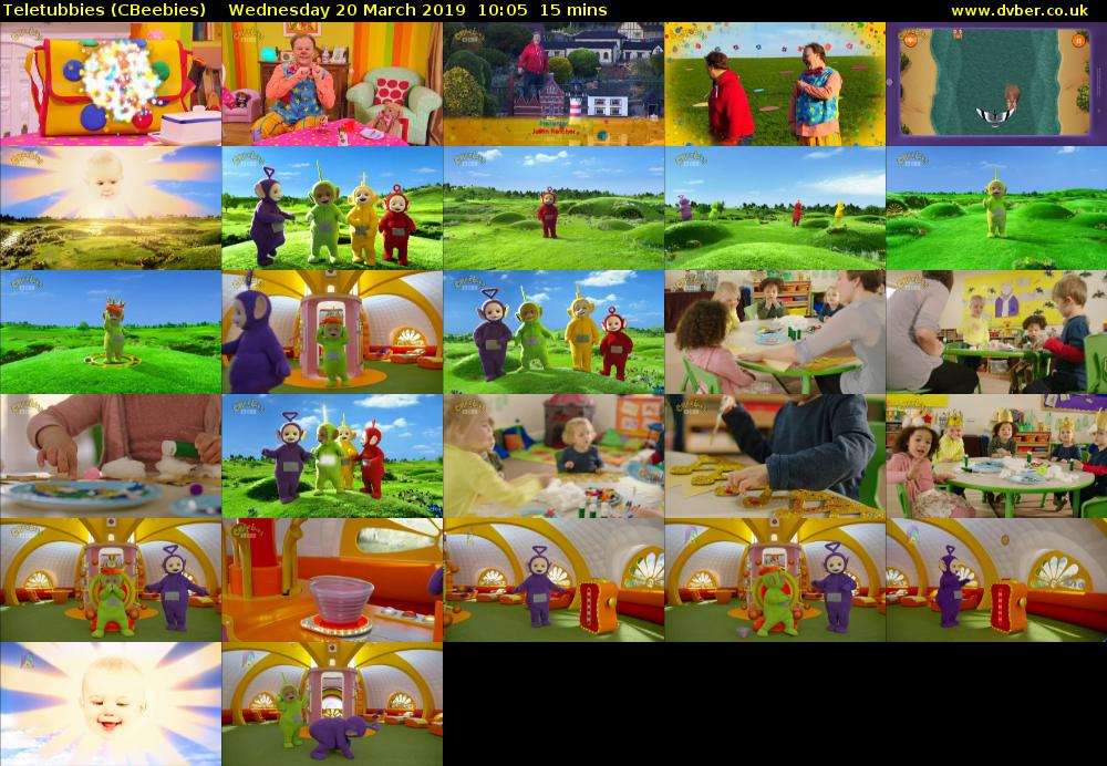 Teletubbies (CBeebies) Wednesday 20 March 2019 10:05 - 10:20