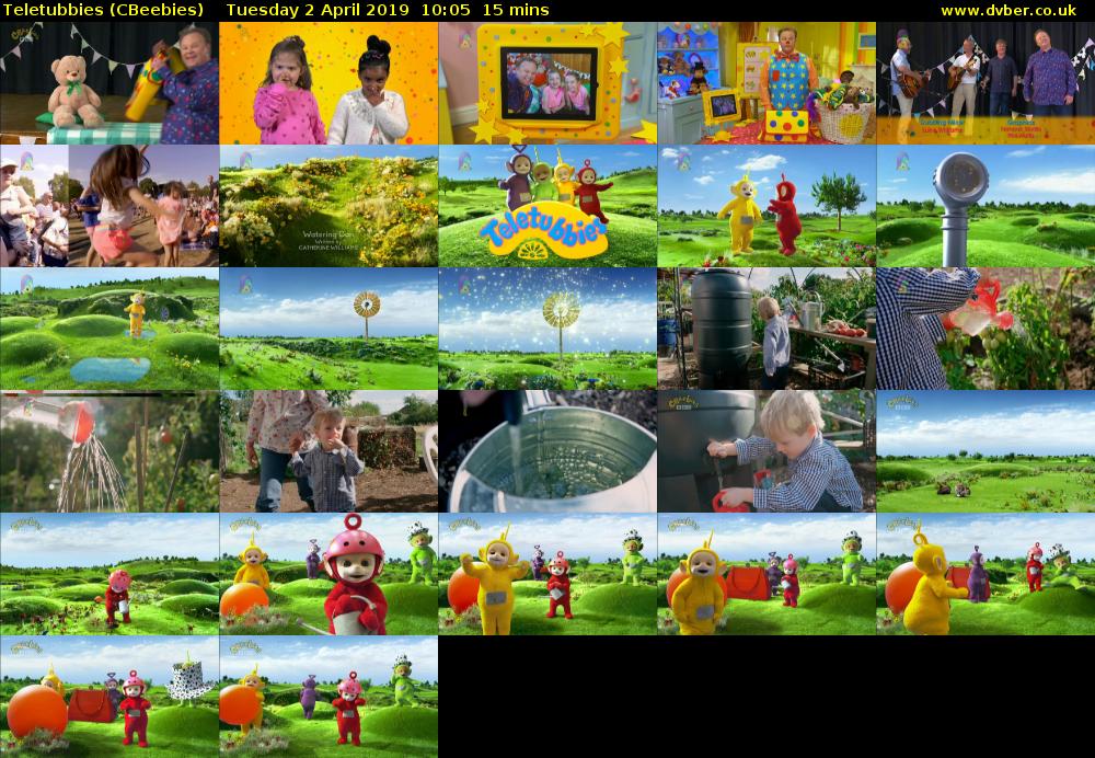 Teletubbies (CBeebies) Tuesday 2 April 2019 10:05 - 10:20