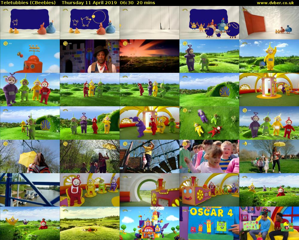 Teletubbies (CBeebies) Thursday 11 April 2019 06:30 - 06:50