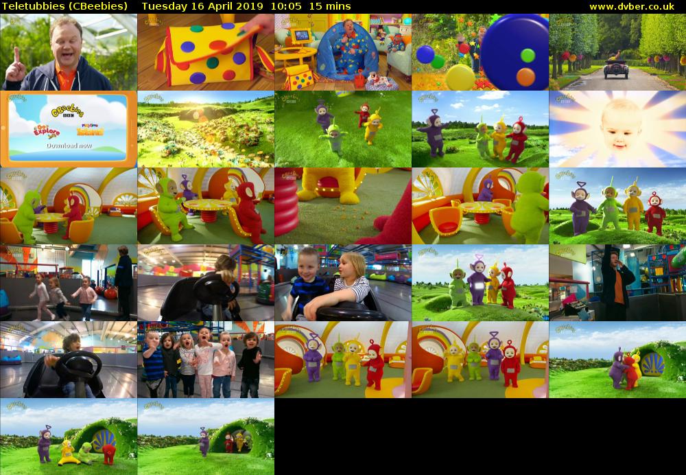 Teletubbies (CBeebies) Tuesday 16 April 2019 10:05 - 10:20