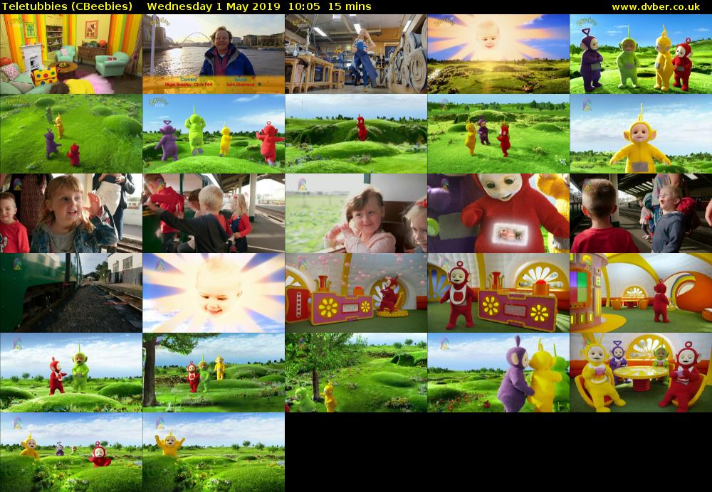 Teletubbies (CBeebies) Wednesday 1 May 2019 10:05 - 10:20