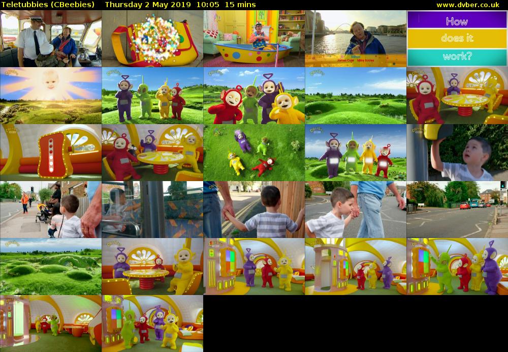 Teletubbies (CBeebies) Thursday 2 May 2019 10:05 - 10:20