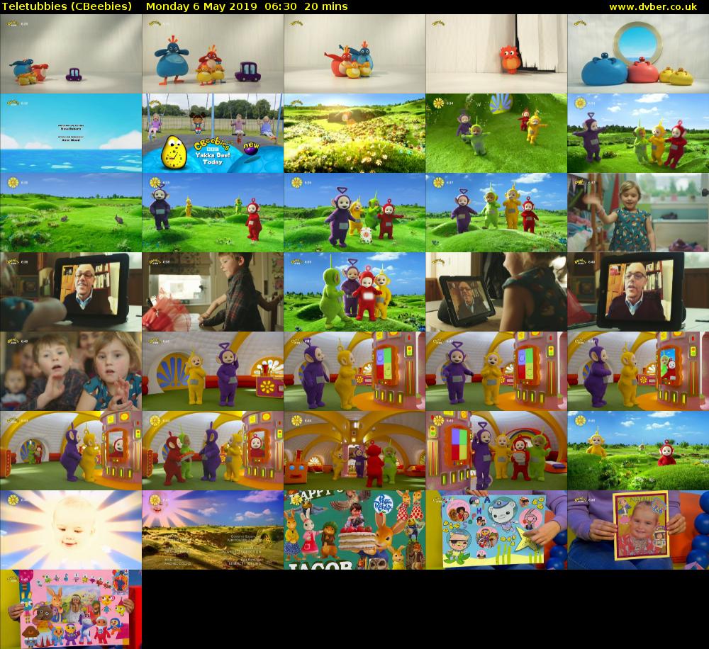 Teletubbies (CBeebies) Monday 6 May 2019 06:30 - 06:50