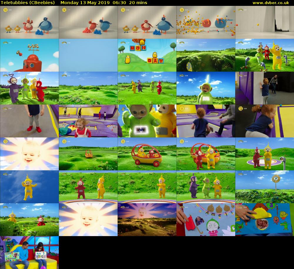 Teletubbies (CBeebies) Monday 13 May 2019 06:30 - 06:50