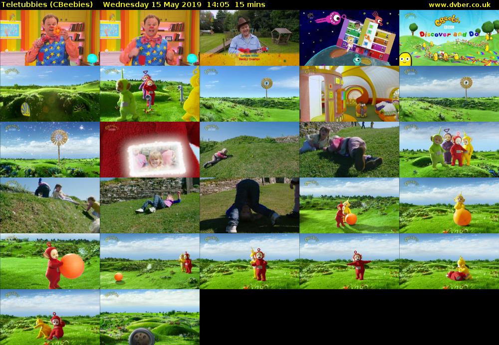 Teletubbies (CBeebies) Wednesday 15 May 2019 14:05 - 14:20