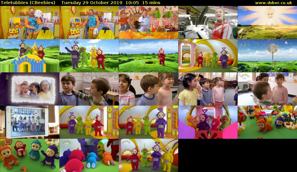 Teletubbies (CBeebies) Tuesday 29 October 2019 10:05 - 10:20