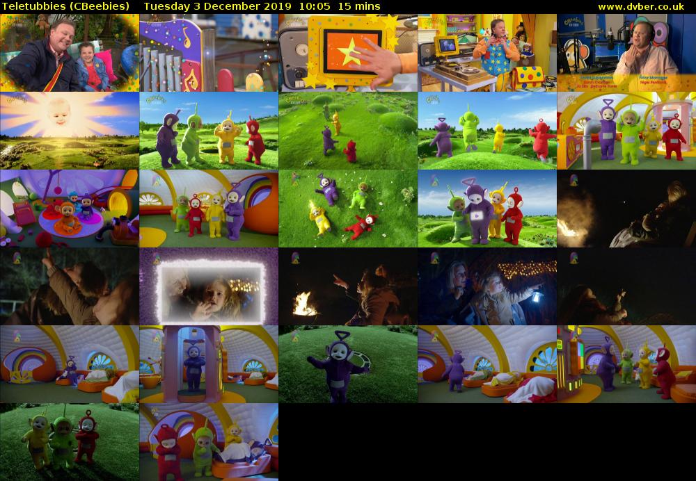 Teletubbies (CBeebies) Tuesday 3 December 2019 10:05 - 10:20