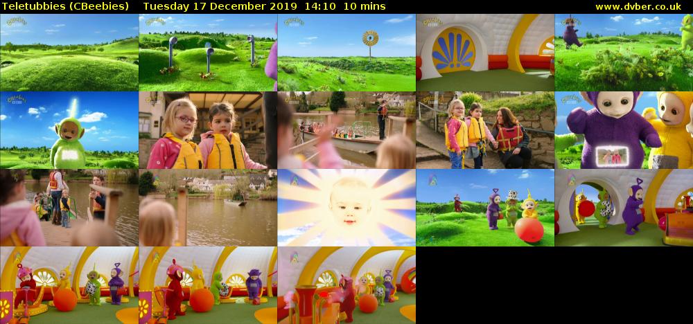 Teletubbies (CBeebies) Tuesday 17 December 2019 14:10 - 14:20