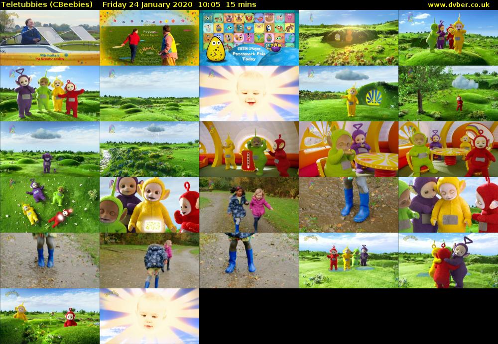 Teletubbies (CBeebies) Friday 24 January 2020 10:05 - 10:20