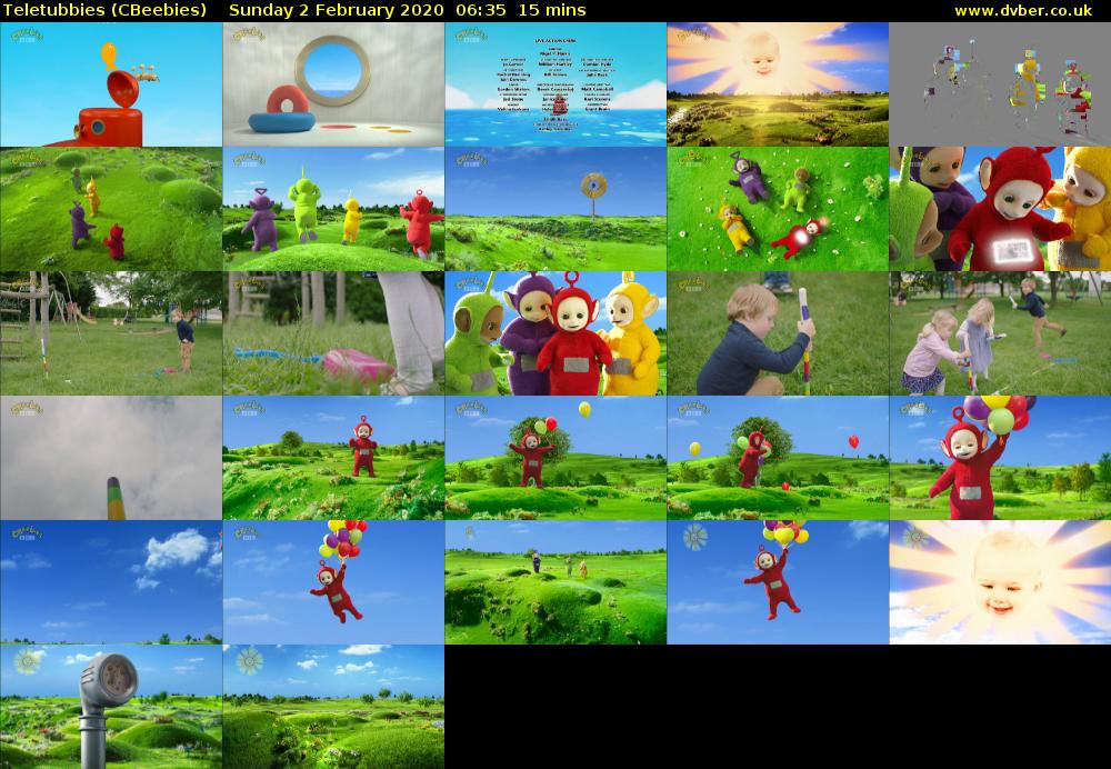 Teletubbies (CBeebies) Sunday 2 February 2020 06:35 - 06:50