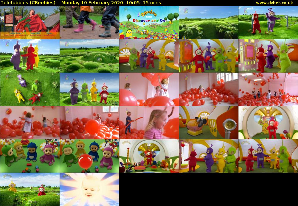 Teletubbies (CBeebies) Monday 10 February 2020 10:05 - 10:20