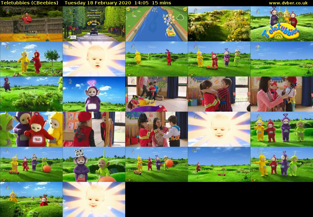 Teletubbies (CBeebies) Tuesday 18 February 2020 14:05 - 14:20