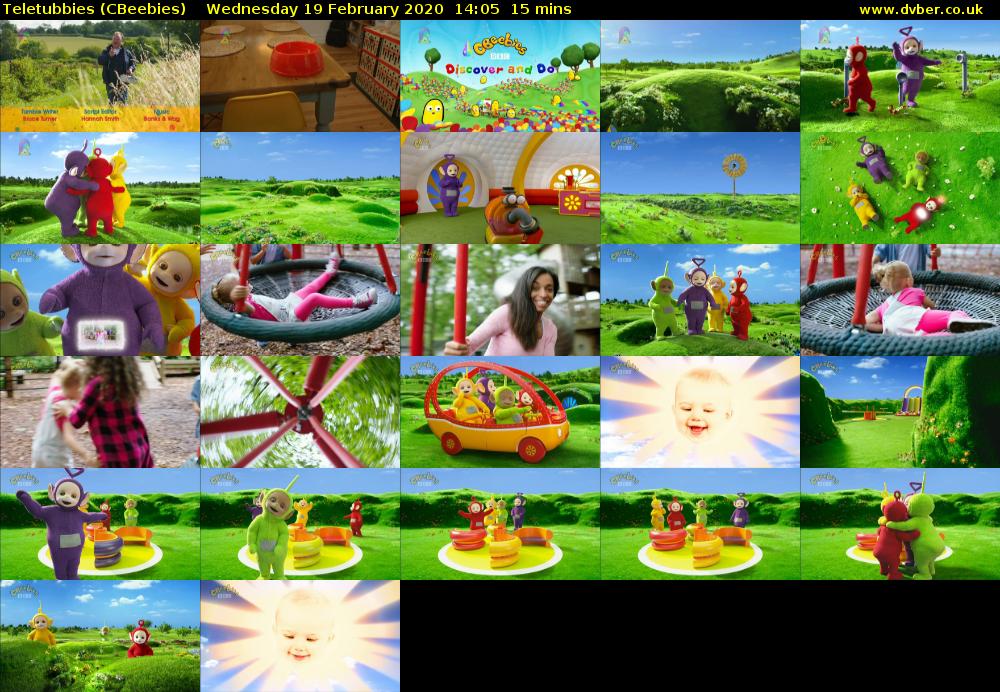 Teletubbies (CBeebies) Wednesday 19 February 2020 14:05 - 14:20