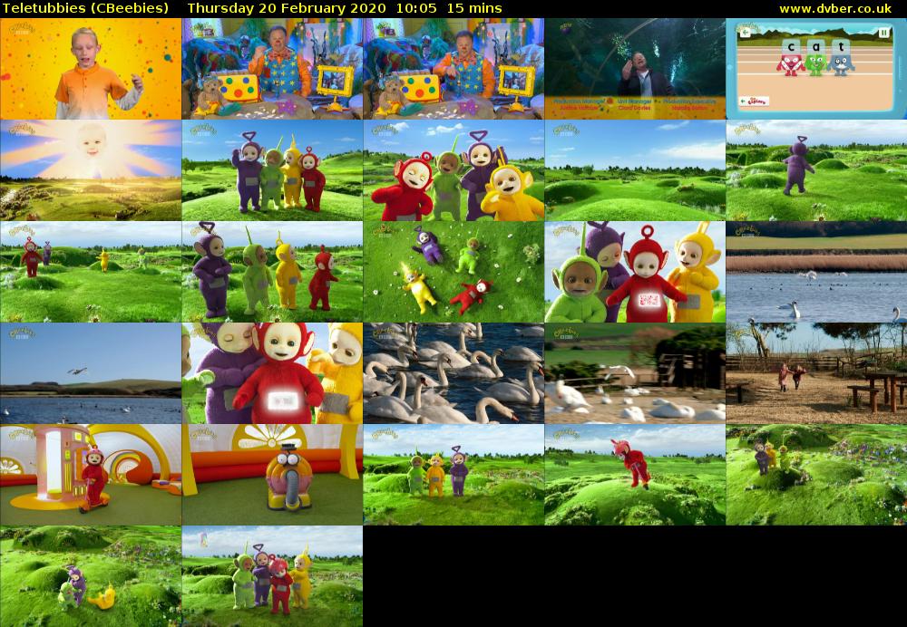 Teletubbies (CBeebies) Thursday 20 February 2020 10:05 - 10:20