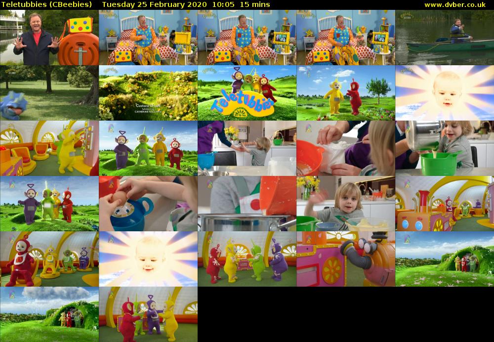Teletubbies (CBeebies) Tuesday 25 February 2020 10:05 - 10:20