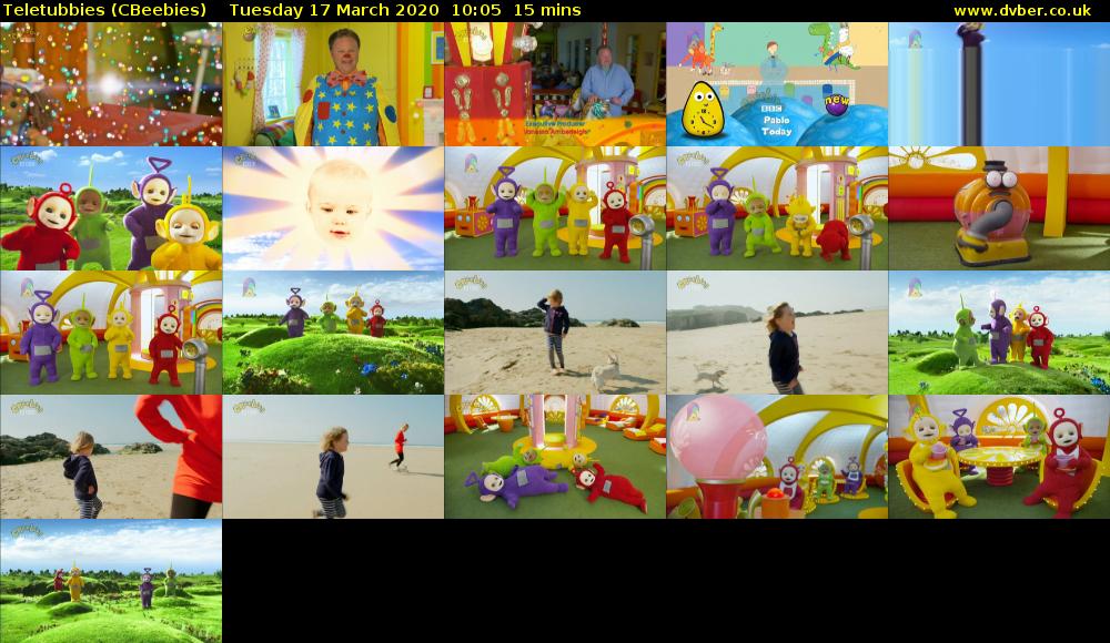 Teletubbies (CBeebies) Tuesday 17 March 2020 10:05 - 10:20