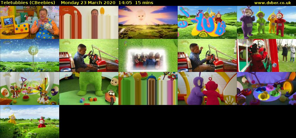 Teletubbies (CBeebies) Monday 23 March 2020 14:05 - 14:20