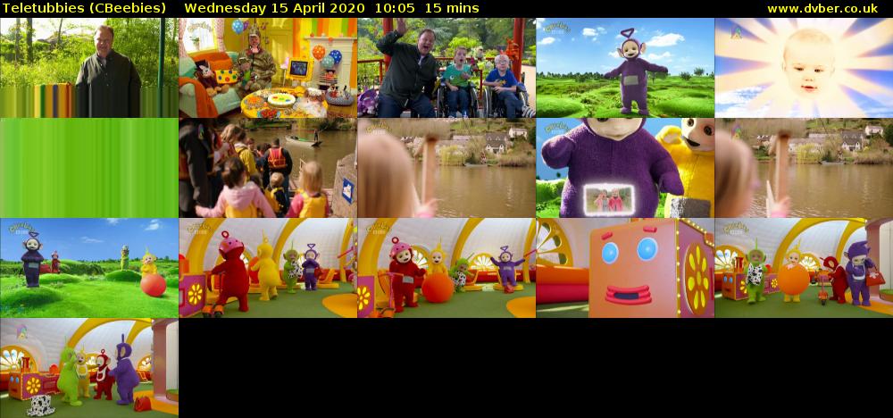 Teletubbies (CBeebies) Wednesday 15 April 2020 10:05 - 10:20