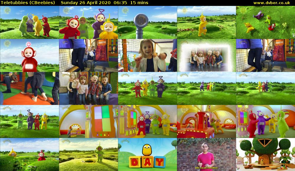 Teletubbies (CBeebies) Sunday 26 April 2020 06:35 - 06:50
