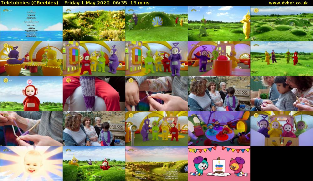 Teletubbies (CBeebies) Friday 1 May 2020 06:35 - 06:50