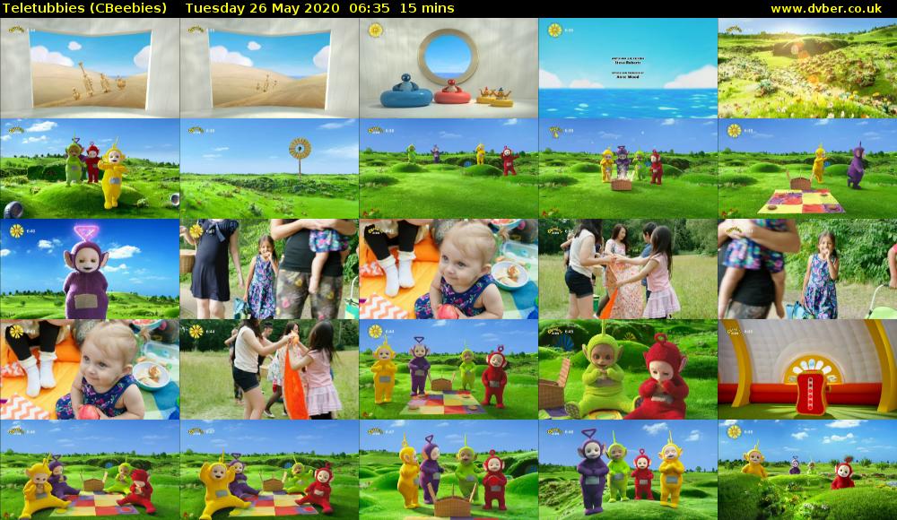 Teletubbies (CBeebies) Tuesday 26 May 2020 06:35 - 06:50