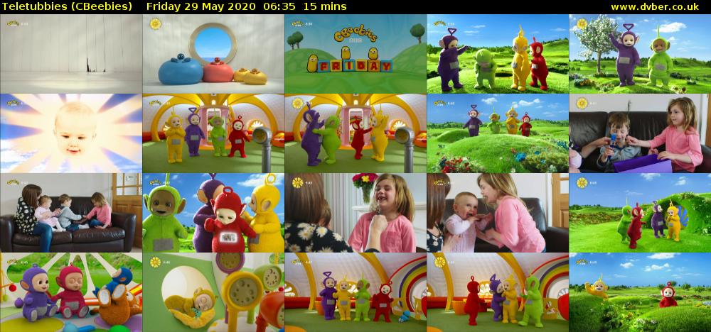 Teletubbies (CBeebies) Friday 29 May 2020 06:35 - 06:50