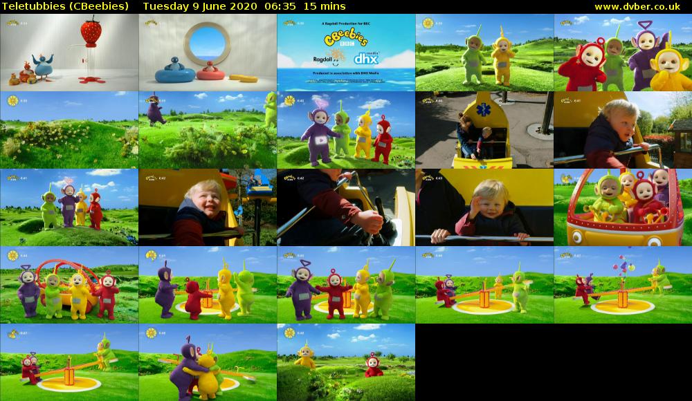 Teletubbies (CBeebies) Tuesday 9 June 2020 06:35 - 06:50