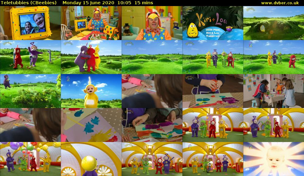 Teletubbies (CBeebies) Monday 15 June 2020 10:05 - 10:20