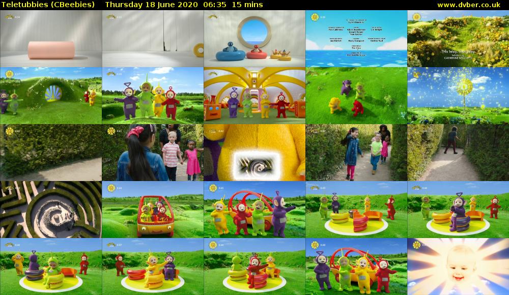 Teletubbies (CBeebies) Thursday 18 June 2020 06:35 - 06:50