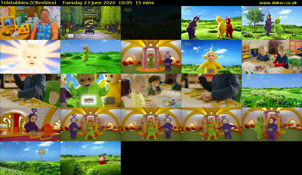 Teletubbies (CBeebies) Tuesday 23 June 2020 10:05 - 10:20
