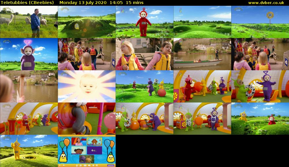 Teletubbies (CBeebies) Monday 13 July 2020 14:05 - 14:20