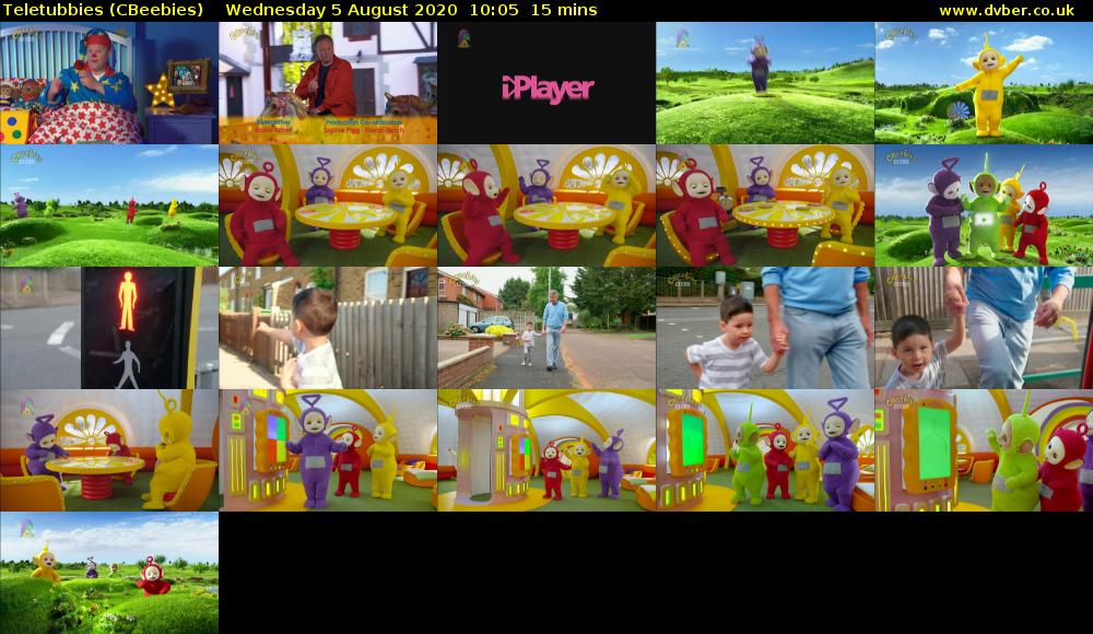 Teletubbies (CBeebies) Wednesday 5 August 2020 10:05 - 10:20