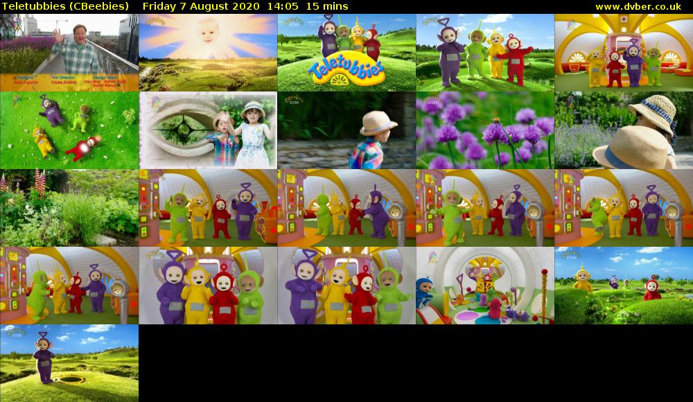 Teletubbies (CBeebies) Friday 7 August 2020 14:05 - 14:20