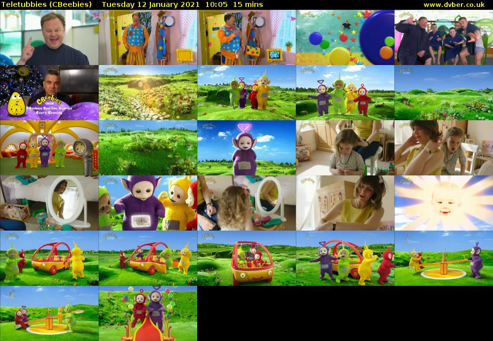 Teletubbies (CBeebies) Tuesday 12 January 2021 10:05 - 10:20