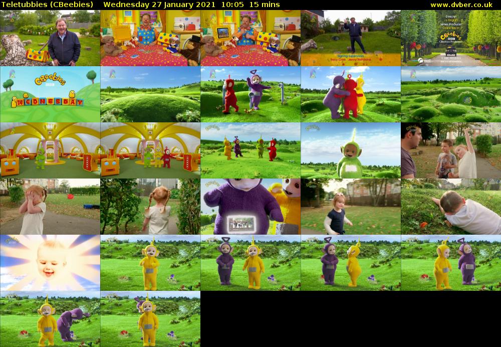 Teletubbies (CBeebies) Wednesday 27 January 2021 10:05 - 10:20