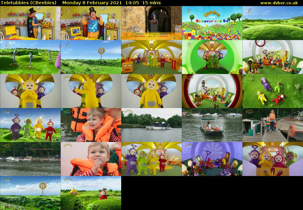 Teletubbies (CBeebies) Monday 8 February 2021 14:05 - 14:20