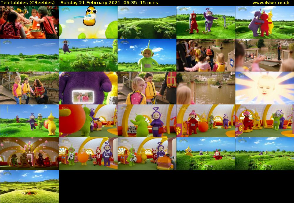 Teletubbies (CBeebies) Sunday 21 February 2021 06:35 - 06:50