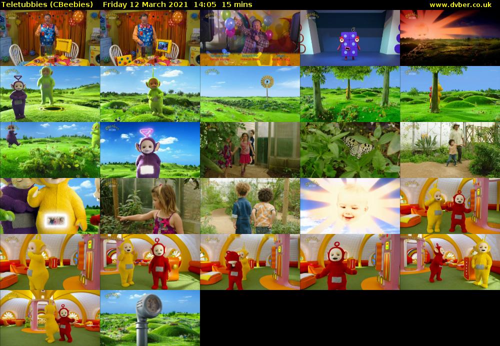 Teletubbies (CBeebies) Friday 12 March 2021 14:05 - 14:20