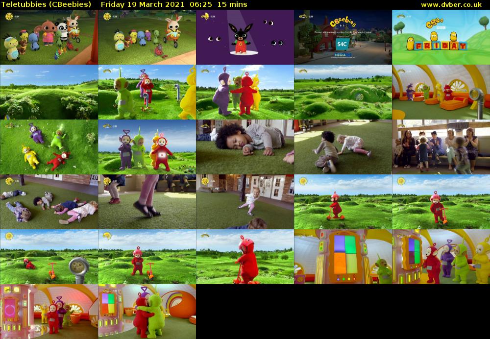 Teletubbies (CBeebies) Friday 19 March 2021 06:25 - 06:40