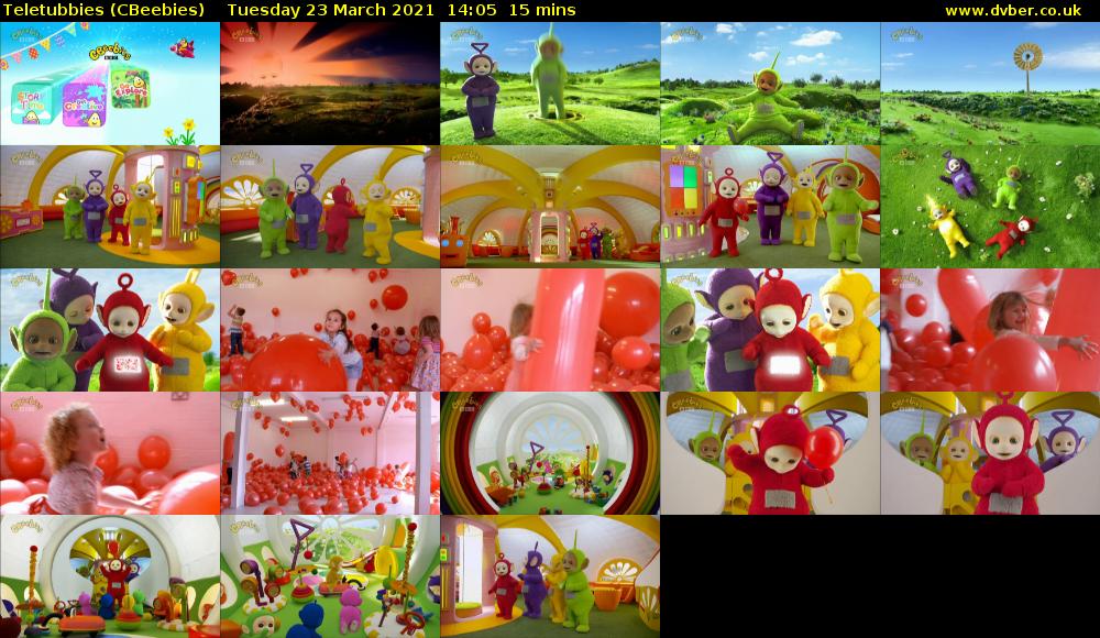 Teletubbies (CBeebies) Tuesday 23 March 2021 14:05 - 14:20